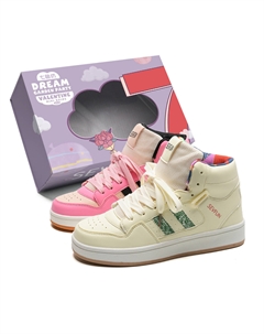 Высокие скейтерские кроссовки унисекс подарочный набор - непарные, цвет Mismatched 7 sevfun