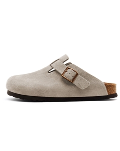 Унисекс тапочки с закрытым носком, массажные, устойчивые к истиранию, на подошве из ЭВА резины, цвет тауп, цвет Taupe Montagut