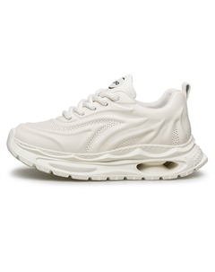 Износостойкие и легкие низкие массивные кроссовки мужские белые, цвет White Zro