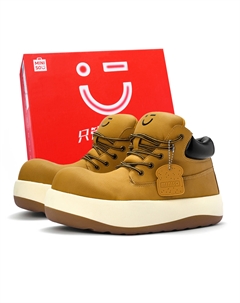 Мид-топ кеды унисекс черные хаки, цвет Khaki Miniso