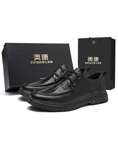 Мужские классические туфли черные эксклюзивная коробка, цвет Black[Box] Aokang