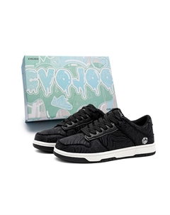 Термостойкие противоскользящие скейтерские кроссовки унисекс черно-белые, цвет White Cvojoo