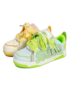 Легкие дышащие поддерживающие низкие скейтерские кроссовки для увеличения роста унисекс Q-JP1388 Mismatched, цвет Q-JP1388 Mismatched Qiquduck