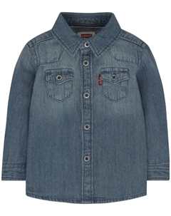 Детская джинсовая рубашка "LVB BARSTOW WESTERN SHIRT", для МАЛЬЧИКОВ Kids, цвет Vintage Ston Levi's®