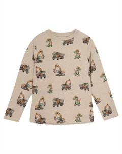 Рубашка с длинным рукавом, бежевый Minymo®