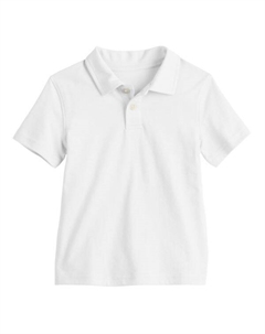 Детская поло для мальчиков, белый Jumping beans