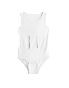 Детский адаптивный боди-майка для малышей, дошкольниц и девочек 6-12 лет, белый Jumping beans