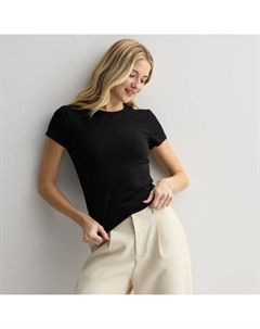 Футболка с короткими рукавами и круглым вырезом для юниоров, черный So