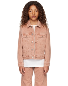 Детская розовая джинсовая куртка Trucker Rick owens