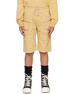 Детские желтые шорты Creatch Cargo Rick owens