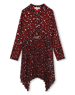 Платье MK Empire с леопардовым принтом, красный Michael kors kids