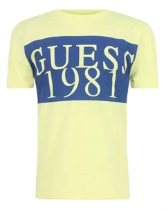 Футболка Regular fit, желтый Guess