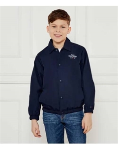 Бомбер Regular fit, синий Tommy hilfiger