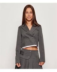 Элегантный жакет Cropped fit, серый Guess