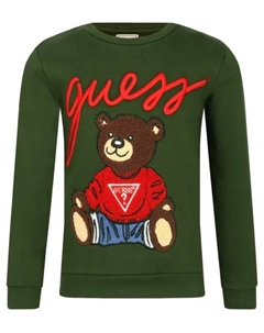 Толстовка Regular fit, зеленый Guess