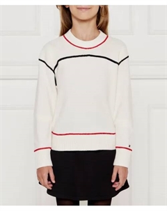 Глобальный свитер Regular fit, белый Tommy hilfiger