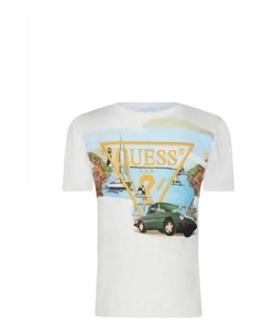 Футболка Regular fit, белый Guess