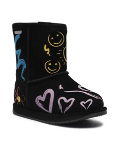 Кожаные зимние ботинки Hollis, черный Emu australia