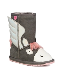 Ботинки Pegasus без застежек, серый Emu kids
