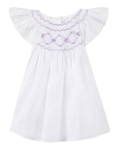 Платье с присборенными рукавами-крылышками, белый Tartine et chocolat