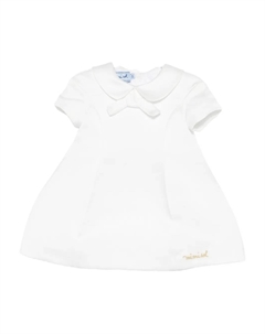 Платье с вышивкой и воротником, белый Mimisol