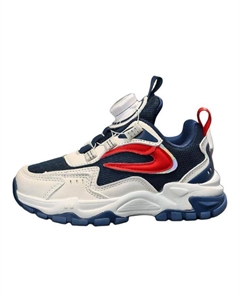 Антискользящие и износостойкие дышащие детские повседневные туфли Kids', темно-синий красный Bobdog