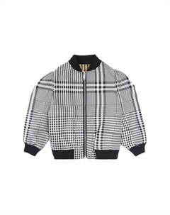 Детская куртка, черно-белая Burberry