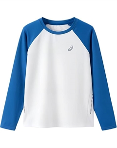 Футболка бело-голубая для подростков Asics