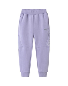 Вязаные спортивные штаны розово-фиолетовые для подростков Puma