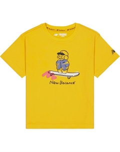 Футболка желтая детская для возраста 3-7 лет New balance