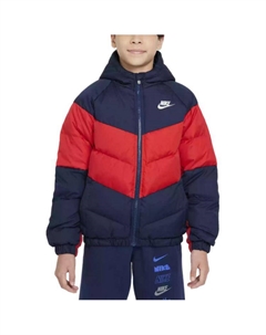 Куртка пуховая для подростков красно-черная Nike
