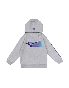Детская толстовка, тёмно-серый Mizuno