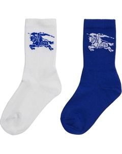 Футболка FW24 Носки 2 шт Детские, 2 шт (Синий Белый) Burberry
