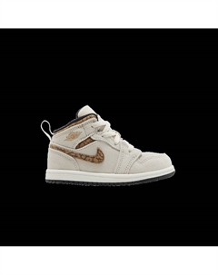 Кроссовки  1 Mid SE TD 'Brown Elephant', коричневый Air jordan