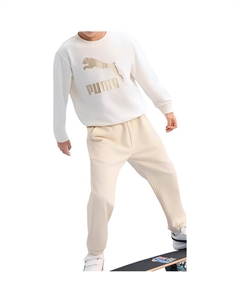 Детская толстовка, Сырой белый Puma