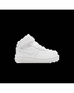 Кроссовки Air Force 1 Mid TD 'Triple White', белый Nike