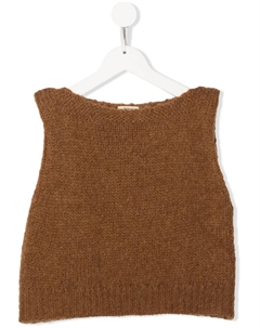 Трикотажный топ без рукавов, коричневый Bellerose