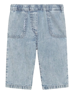 Джинсы с вышитым логотипом, синий Dolce & gabbana kids