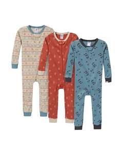 Пижама Snug Fit для мальчиков, без ножек, 3 шт., цвет «буффало», синий Gerber