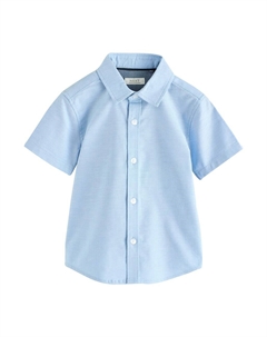 Рубашка на пуговицах классического кроя, светло-синий Next