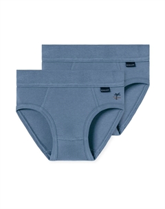 Трусы Fine Rib, синий деним Schiesser