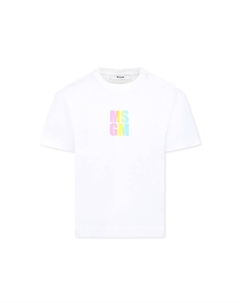 Футболка с принтом, белый Msgm