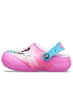Кроссовки fun lab disney minnie lined clogs 'pink blue', розовый Crocs