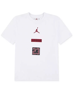 Футболка с коротким рукавом Big Boys 23 Stacked Graphic, белый Jordan