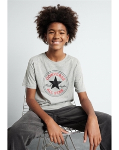 Футболка с принтом Core Chuck Patch Tee, цвет dark grey heather Converse