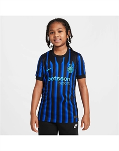 Детская футболка домашняя форма Inter Milan 2025-2026 Stadium, синий/черный Nike