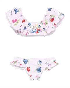 Бикини с принтом Alice из коллаборации с Disney, розовый Monnalisa