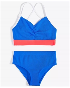 Купальник-бикини с топом на завязках Big Girls, синий Epic threads