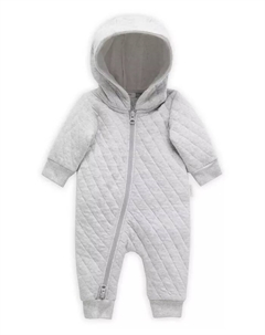 Детский стеганый комбинезон для мальчиков и девочек, серый Purebaby