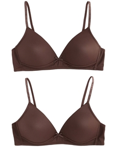 Бюстгальтер-футболка, коричневый Next